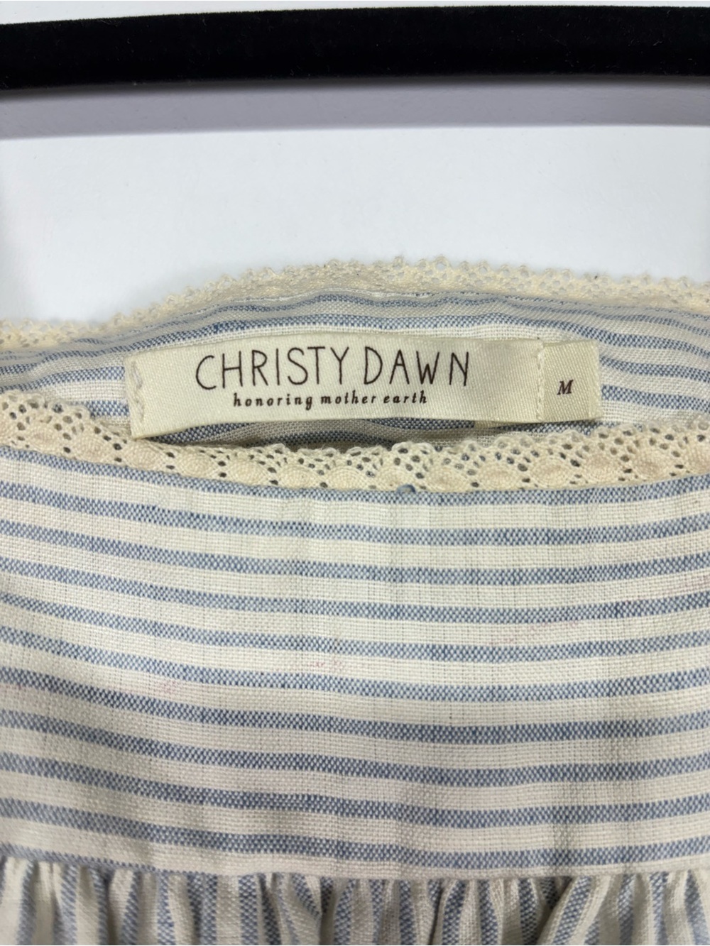 ✨Christy Dawn The Berkley Dress Blue Harvest Stripe Size M - Picture 11 of 16